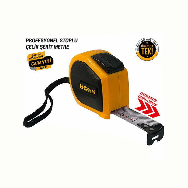 BOSS PRO ÇELİK ŞERİT METRE 5 MT * 25 MM